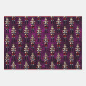 Notenkrakers Paarse Gold Red Inpakpapier Vel (Voorkant 2)