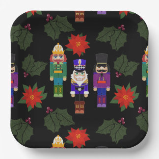 Notenkrakers Soldaten Nep Vilt Stijl Whimsical Papieren Bordje