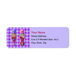 Notenkrakers w / Red Truck Valentijn Adresetikette Etiket