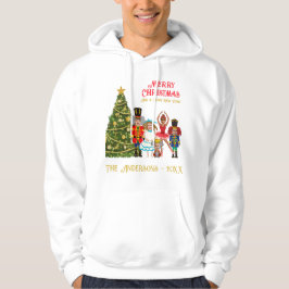 Notenkrakersfamilie van vijf grappige vrolijke ker hoodie