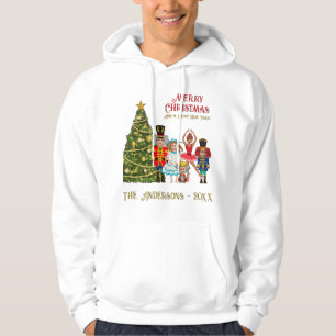 Notenkrakersfamilie van vijf grappige vrolijke ker hoodie