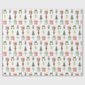 Notenkrakersverjaardagsfeestje Cadeaupapier (Vlak)