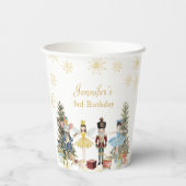 Notenkrakersverjaardagsfeestje Papieren Bekers (Achterkant)