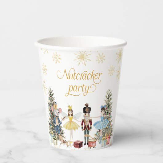 Notenkrakersverjaardagsfeestje Papieren Bekers (Voorkant)