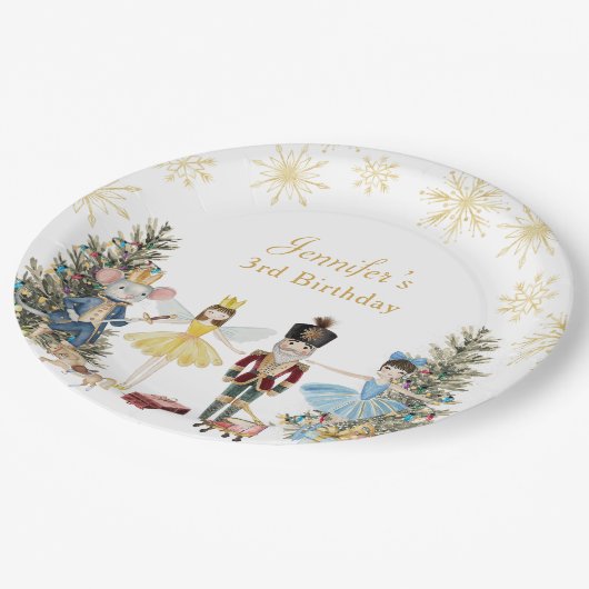 Notenkrakersverjaardagsfeestje Papieren Bordje (Gekanteld)