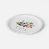 notenkrakervakantie papieren bordje (Gekanteld)