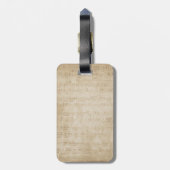 Notenschlüssel Bagagelabel (Achterkant verticaal)