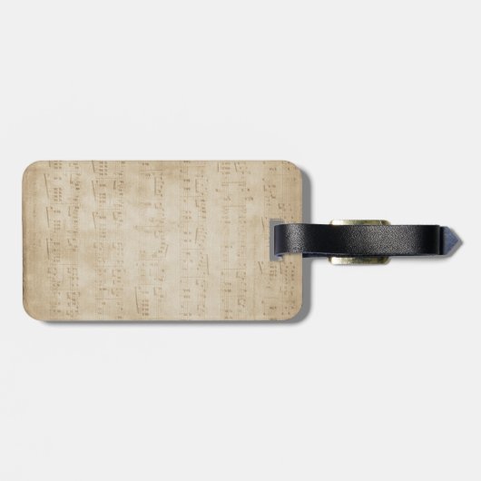 Notenschlüssel Bagagelabel (Achterkant horizontaal)