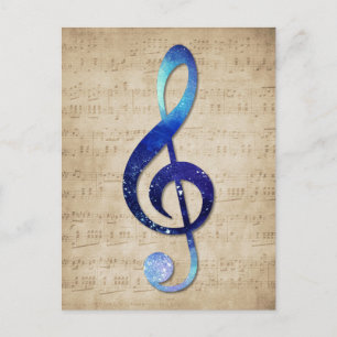 Notenschlüssel Briefkaart