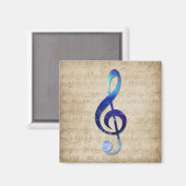 Notenschlüssel Magneet (Voorkant / Achterkant)