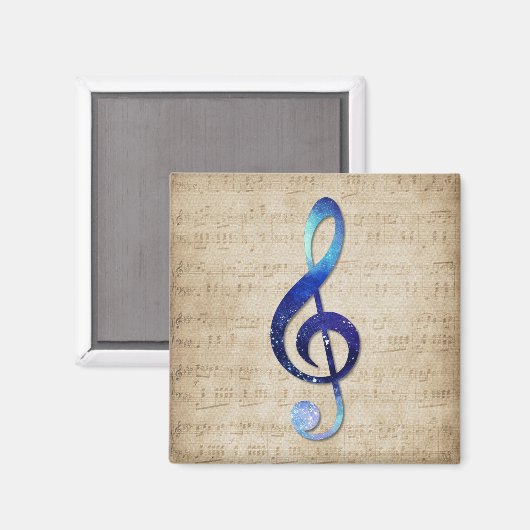 Notenschlüssel Magneet (Voorkant / Achterkant)