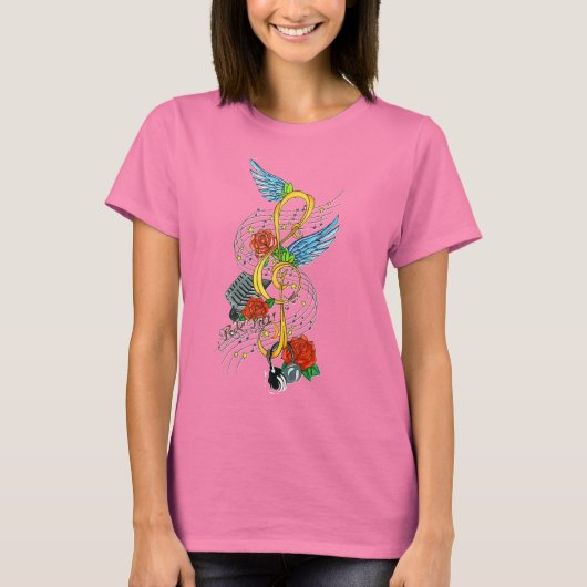 notenschlüssel mireille t-shirt (Voorkant)