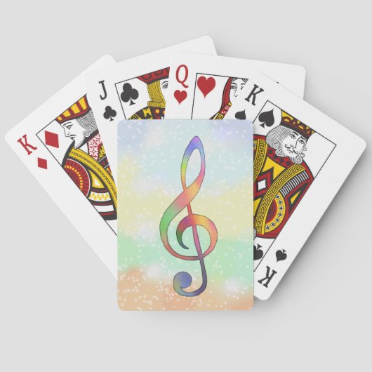 Notenschlüssel   pokerkaarten (Achterkant)