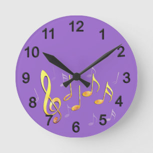 Notenschlüssel und Noten Ronde Klok