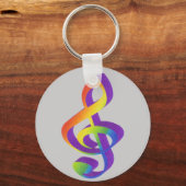 Notenschlüsselschlüsselanhänger Sleutelhanger (Voorkant)