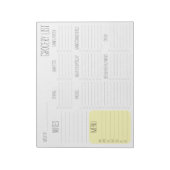 Notepad - Boodschapper Boodschappenlijst Notitieblok (Linkerzijde)