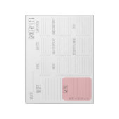 Notepad - Boodschapper Boodschappenlijst Notitieblok (Linkerzijde)