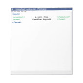 Notepad Computerwetenschapper Programmeur Codering Notitieblok (Voorkant)
