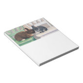 Notepad Cute Two Rabbits Art Notitieblok (Schuin)