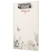 Notepad decorated with wild plant illustrations klembord (Links)
