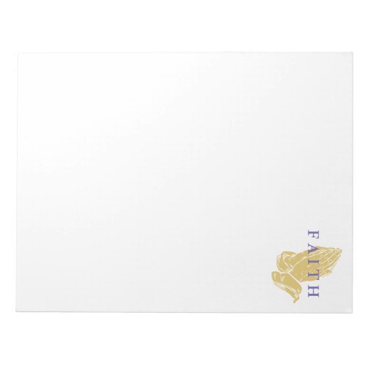 Notepad-Hands of Prayer Faith Notitieblok (Voorkant)