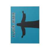 Notepad  i love jesus notitieblok (Linkerzijde)