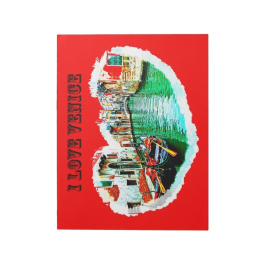 Notepad i love VENICE Notitieblok (Linkerzijde)