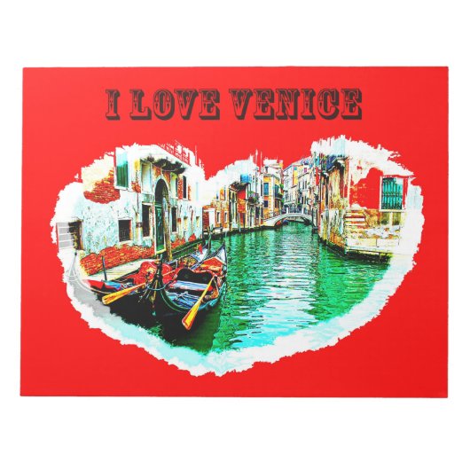 Notepad i love VENICE Notitieblok (Voorkant)