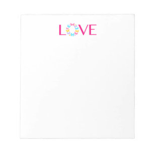 Notepad voor Love & Butterflies Notitieblok