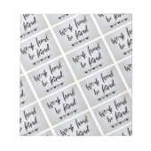 Notepad - Werk hard, wees aardig Notitieblok (Voorkant)