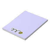 Notepad with cute tenball designer notitieblok (Linkerzijde)
