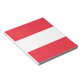 Notepad with Flag of Austria Notitieblok (Schuin)