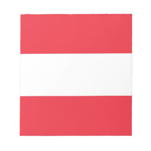 Notepad with Flag of Austria Notitieblok