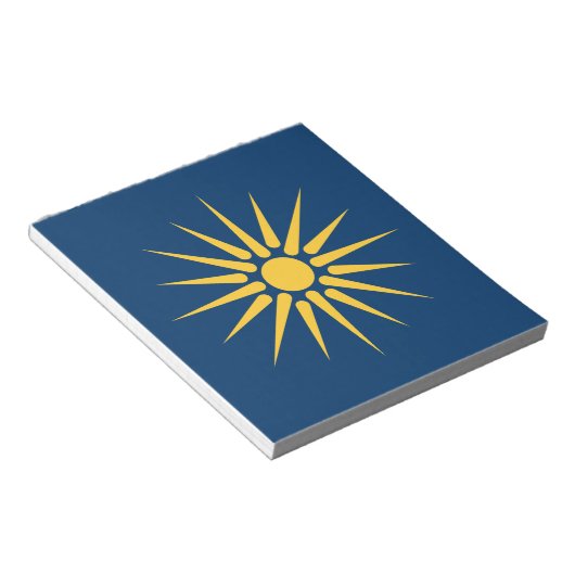 Notepad with Flag of Macedonia, Greece Notitieblok (Schuin)
