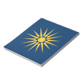 Notepad with Flag of Macedonia, Greece Notitieblok (Linkerzijde)
