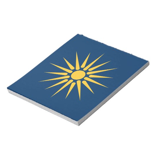 Notepad with Flag of Macedonia, Greece Notitieblok (Linkerzijde)