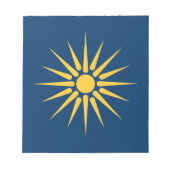 Notepad with Flag of Macedonia, Greece Notitieblok (Voorkant)