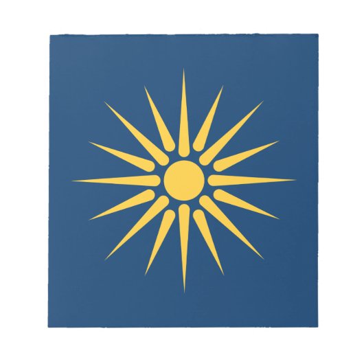 Notepad with Flag of Macedonia, Greece Notitieblok (Voorkant)