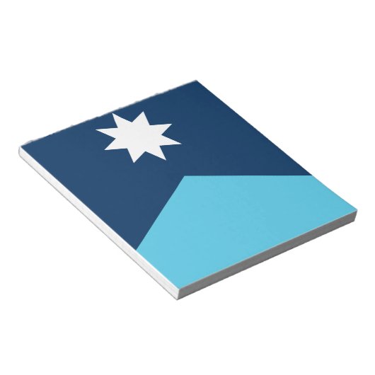 Notepad with Flag of Minnesota, USA Notitieblok (Schuin)