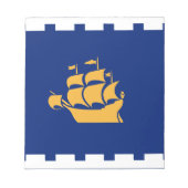 Notepad with Flag of Quebec City, Canada Notitieblok (Voorkant)