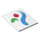 Notepad with Flag of Seoul, South Korea Notitieblok (Schuin)