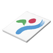 Notepad with Flag of Seoul, South Korea Notitieblok (Linkerzijde)
