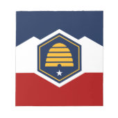 Notepad with Flag of Utah, USA Notitieblok (Voorkant)