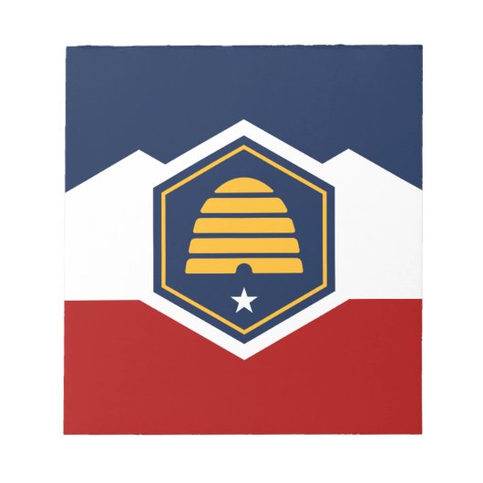 Notepad with Flag of Utah, USA Notitieblok (Voorkant)