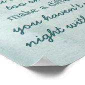 notering maakt een verschil poster (Hoek)