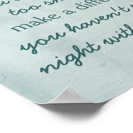 notering maakt een verschil poster (Hoek)