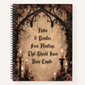 Notes & Doodles Donkere Gotiek Notitieboek (Voorkant)