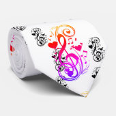 Notes-in-my-heart 2_ stropdas (Opgerold)