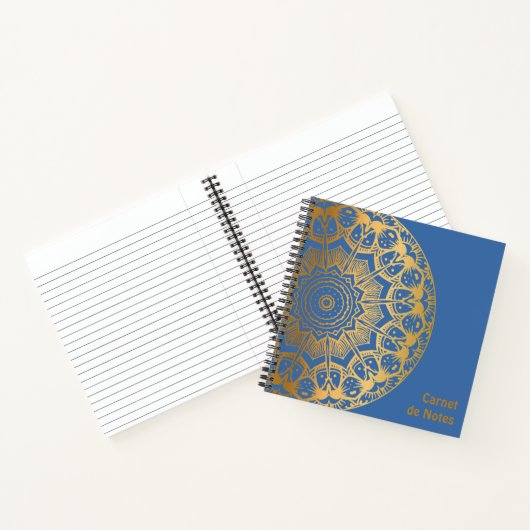Notes Mandala-kleurencarnet Gold en leder-patroon Notitieboek (Binnen)