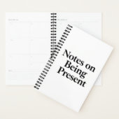 Notes on Being Present" Minimalist Planner (Display)